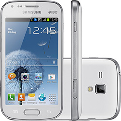 Samsung Galaxy S Duos Desbloqueado OI Branco, Dual Chip, Android 4.0, Tela 4.0", Câmera 5MP, 3G, Wi-Fi