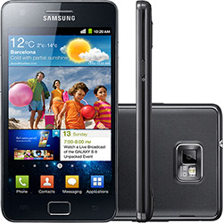 Samsung Galaxy S II Preto 16GB - 3G Desbloqueado Vivo Câmera 8MP Wi-Fi GPS