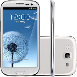 Samsung Galaxy S III I9300 Ceramic White Desbloqueado Claro 16GB Android 4.0 - Câmera 8MP 3G Wi-Fi GPS