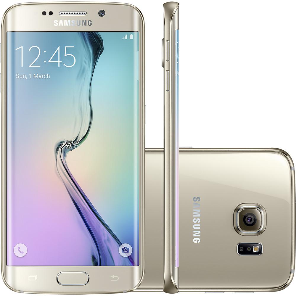 Samsung Galaxy S6 Edge 32GB 4G Android 5.0 Tela 5.1" Câmera 16MP - Dourado