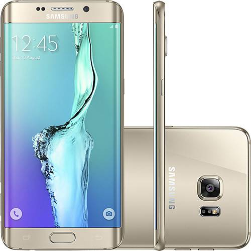 Samsung Galaxy S6 Edge Plus Dourado 32GB 4G Android Tela 5.7" Processador Octa Core Câmera 16MP