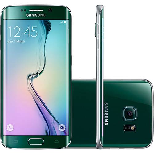 Samsung Galaxy S6 Edge Verde Desbloqueado 64GB 4G Android 5.0 Tela 5.1" Octa-Core Câmera 16MP