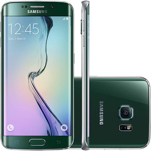 Samsung Galaxy S6 Edge Verde Desbloqueado 32GB 4G Android 5.0 Tela 5.1" Octa-Core Câmera 16MP