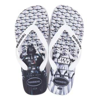 Sandalia Havaianas Star Wars Branco/Branco Tamanho 35/36