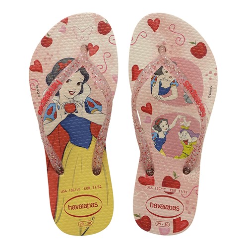 Sandálias Havaianas Kids Slim Princess Amarelo