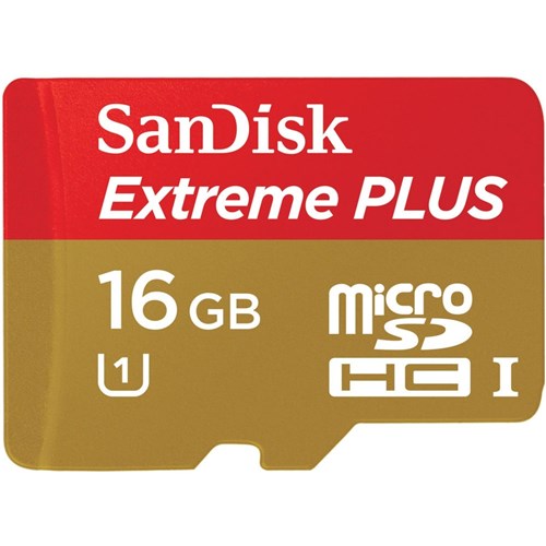 Sandisk Microsdhc Extreme Plus 16Gb de 80Mb/S