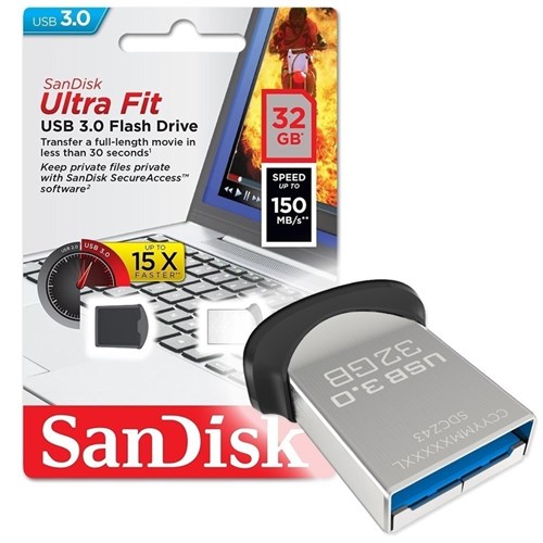 Sandisk Ultra Fit 32Gb Usb 3.0 Flash Drive Z43