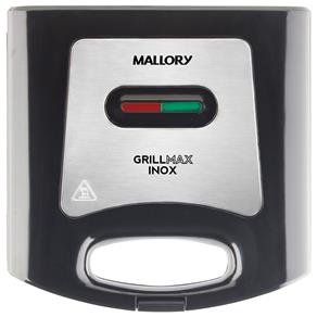 Sanduicheira e Grill Mallory Max Inox – Preto e Inox - 110V