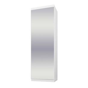 Sapateira Virtual 1 Porta Basculante com Espelho Branco Maderado