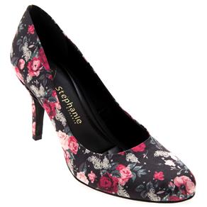 Sapato Feminino Floral Stéphanie Classic 3720000 - Tamanho 37 - Vermelho