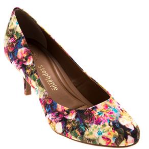 Sapato Feminino Floral Stéphanie Classic 3740000 - Tamanho 37 - Verde