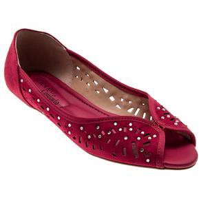 Sapato Feminino Peep Toe 4748220 Beira Rio - Tamanho 37 - Pink