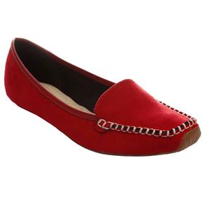Sapato Feminino Slipper 5252107 Moleca - Tamanho 35 - Vermelho