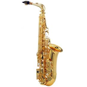Saxofone Alto Laqueado Michael WASM35 Acompanha Pad Save e Case Fibra