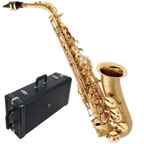 Saxofone Alto SA500 BGD Eagle Dourado Escovado em Mib com Case