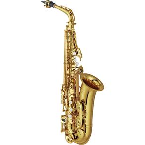 Saxofone Alto Yamaha Yas62 Laqueado Dourado Eb com Case