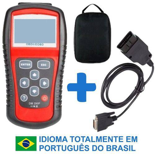 Scanner Automotivo Obdii em Português do Brasil Dm-290p