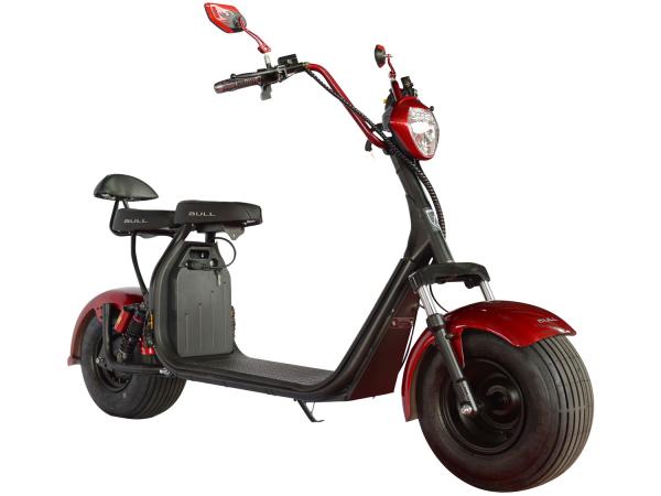 Tudo sobre 'Scooter Elétrica 1000W Vermelha Bull Motors - Ciclo City Veloce'