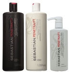 Sebastian Kit Penetraitt Shampoo 1000ml + Condicionador 1000ml + Máscara 500m