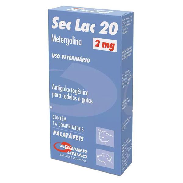 Sec Lac 20 Antigalactogênico 2,0mg - 16 Comprimidos - Agener União