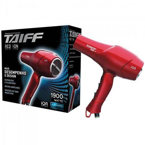 Secador de Cabelo 1900w 220v Red Íon Vermelho Taiff