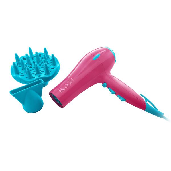 Secador de Cabelo Gama Italy Bloom Ceramic Íon Rosa e Azul 127v