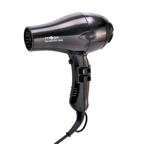 Secador de Cabelo Nano 2100W 2 Velocidades Preto Mega