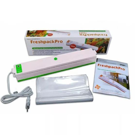 Seladora a Vacuo Portatil Embaladora de Alimentos + Sacolas Freshpack Pro 110v - Alcateia