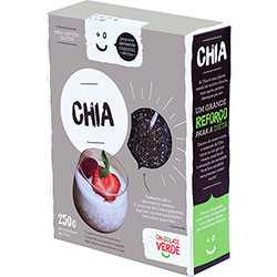 Semente de Chia Preta 250g - Chocolate Verde