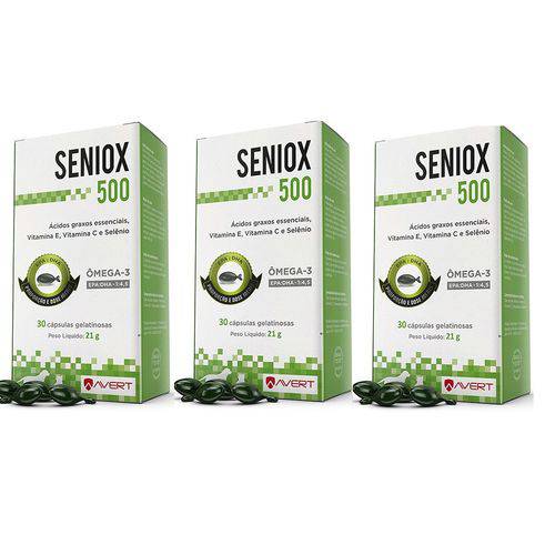 Seniox 500 Suplemento Avert 30 Cap. Vcto 09/19 - 03 Unid.