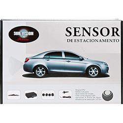 Sensor de Estacionamento (4 Sensores) Prata - Sur-vision