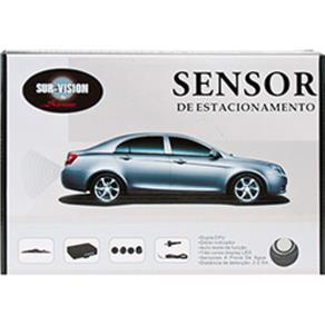 Sensor de Estacionamento (4 Sensores) Preto C/ Visor - Sur-Vision