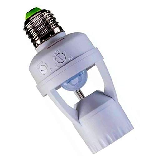 Sensor de Presença com Fotocélula para Lampada Soquete