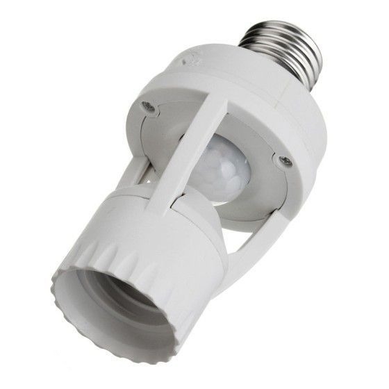 Sensor Presença com Fotocélula para Lâmpada Soquete E27 - Arcoiris Led