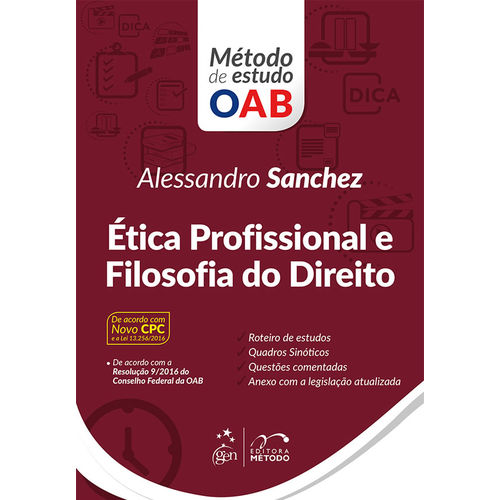 Serie Metodo de Estudo OAB - Etica Profissional e Filosofia do Direito