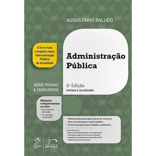Série Provas Concursos - Administração Pública - 6ª Ed.