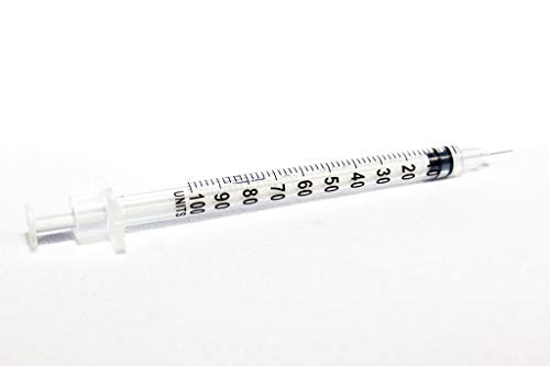 Seringa Insulina Curta Ultrafina Importada 1ml, 6mm X 0,25mm (31G) - 100 Un