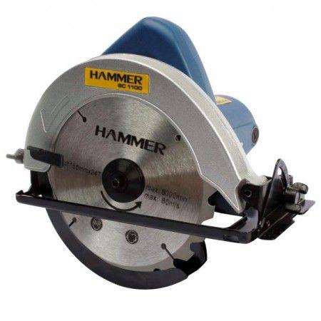 Serra Circular Hammer - 1100w - 110mm - 100% Rolamentada - 220v - SC1100