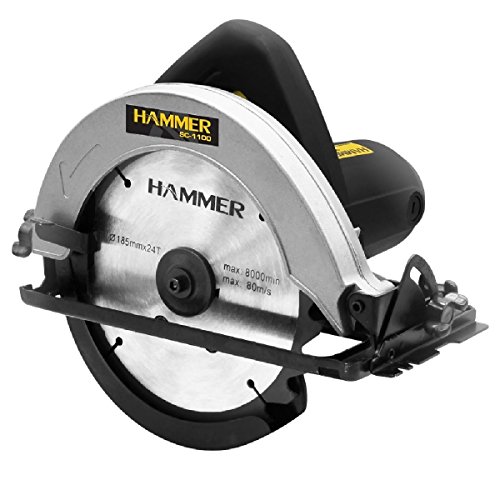 Serra Circular Hammer - 1100w - 185mm - 100% Rolamentada - 220v - SC1100