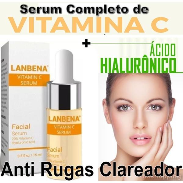 Serum Completo Vitamina C + Ácido Hialurônico Botox 15ml Lanbena