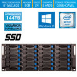 Servidor-storage Silix X1200h24 V6 Intel Xeon 3.5 Ghz / 8gb / Ssd / 144tb Vigilância / Raid / Win 10