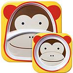 Tamanhos, Medidas e Dimensões do produto Set de Pratos Zoo Macaco Skip Hop