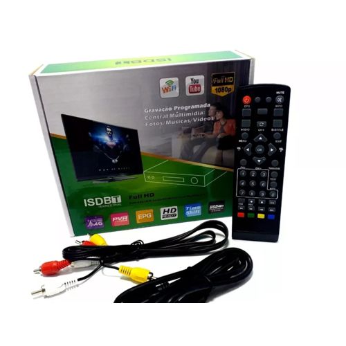 Set Top Box Receptor Tv Digital Multimídia com Gravador