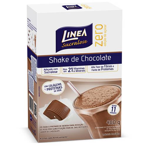 Shake Linea Premium Sucralose Chocolate com 400 Gramas