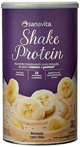 Shake Protein - 450g Banana com Chia - Sanavita, Sanavita