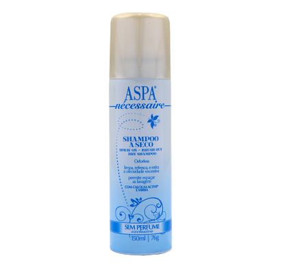 Shampoo a Seco Nécessaire Sem Perfume 150ml - Aspa