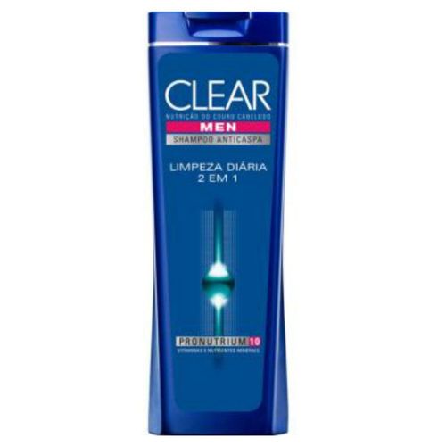 Shampoo Anti Caspa Clear 200ml Limpeza Diária 2 em 1