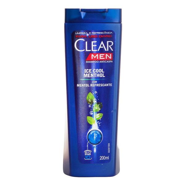 Shampoo Anti Caspa Ice Cool Menthol Clear Men 200Ml