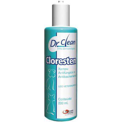 Shampoo Antibacteriano Agener União Dr.Clean Cloresten 200ml - Pet