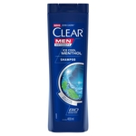 Shampoo Anticaspa Clear Ice Cool Menthol 400Ml